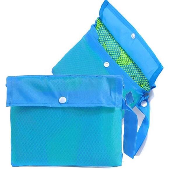 2 Pack Extra Large Mesh Beach Bag Childrens' Toy Storage Swimming Equipment Bag - Picture 4 of 8